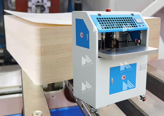 Kağıt Kart Not Defterleri Pnömatik Çift Kafa Yuvarlak Köşe Kesme Makinesi MF-DCM470
