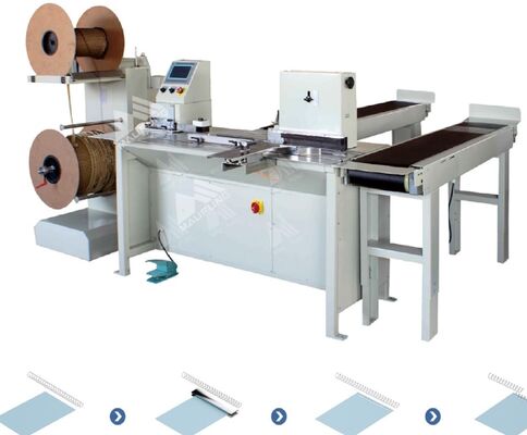 CE Çift Bobin 25 adet/Dakika 360mm Spiral Cilt Makinesi MF-SDM360