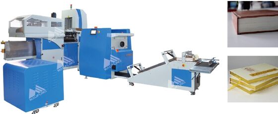 Otomatik Notbuk Bağlama Makinesi 600pcs/saat Hız 380V 9KW Otomatik Hard Cover Kitap Küresi Makinesi